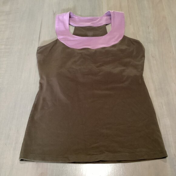 Zobha Brown and Lavender Athletic Tank Top - sz 4 - Picture 1 of 7